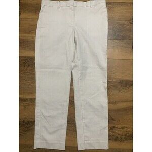 Ann Taylor White High Rise Pants Capri Ankle Length Summer Spring  Women’s 6
